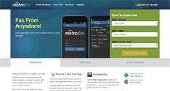 Desktop Screenshot of metrofax.com