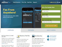 Tablet Screenshot of metrofax.com